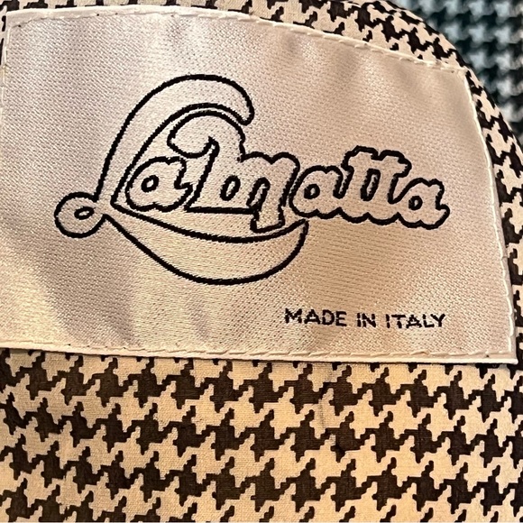 Lamatta leather woman’s suit houndstooth size 8 - Picture 11 of 13